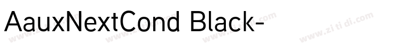 AauxNextCond Black字体转换